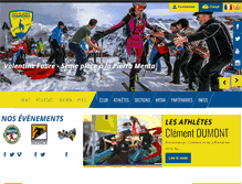 Tablet Screenshot of chamonixsport.com
